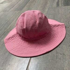 Baby Gap Cotton Wide Brim Bucket Sun Hat – Pink, Size XS/S (0–6 months)